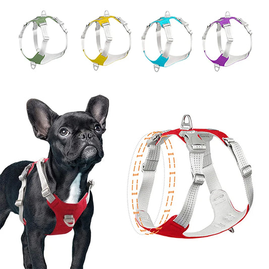 Padded Pet Dog Harness No Pull Dog Reflective Chest Strap Belt Vest Adjustable