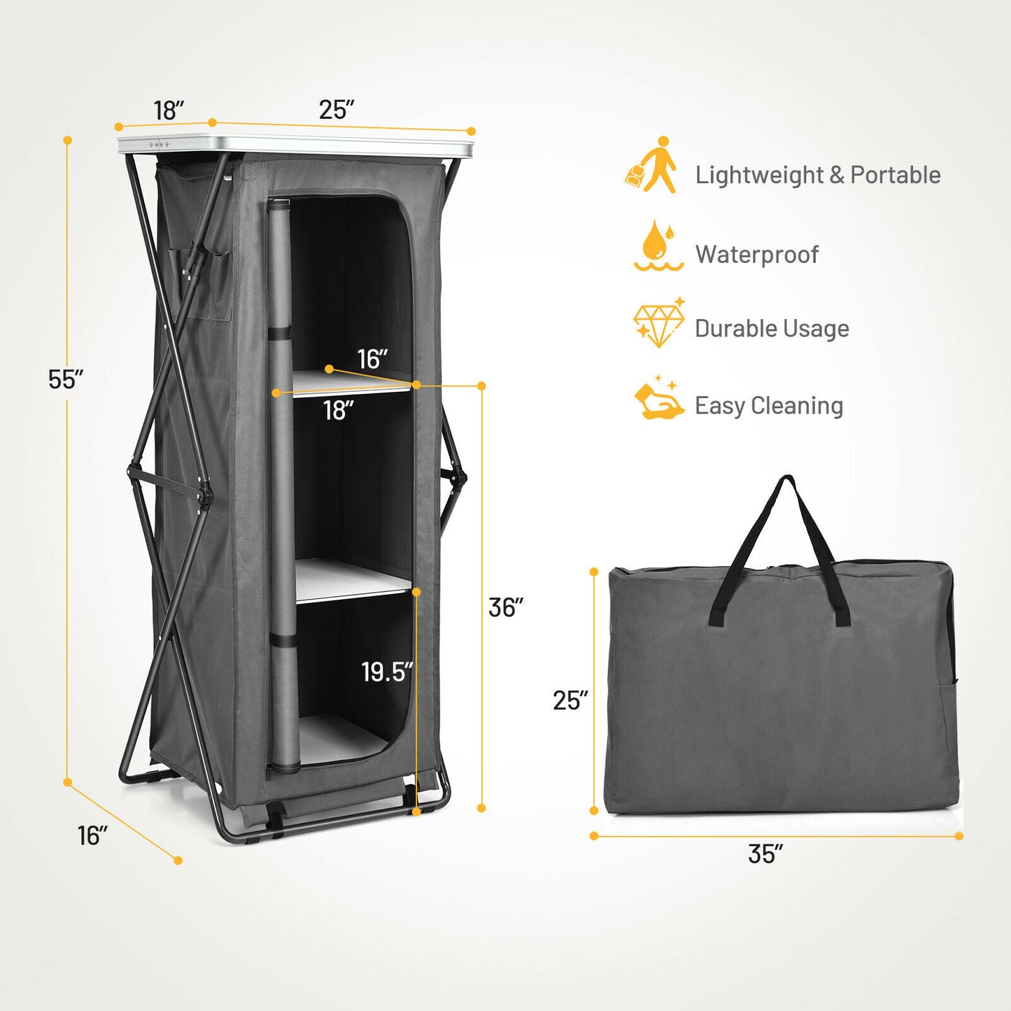 Folding Pop-Up Cupboard