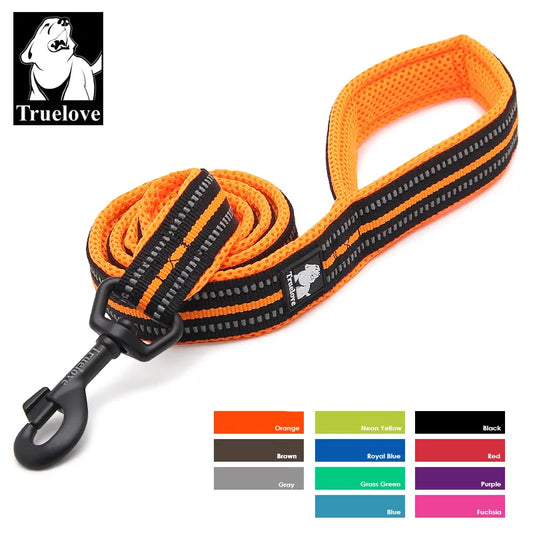 Truelove Soft Pet Leash Reflective Nylon Mesh Padded