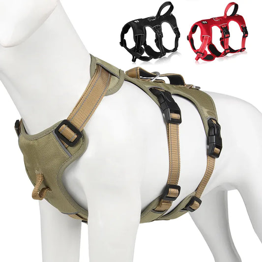 No Pull Large Dog Harness Vest Escape Proof Big Dog Harness with Handle Reflective