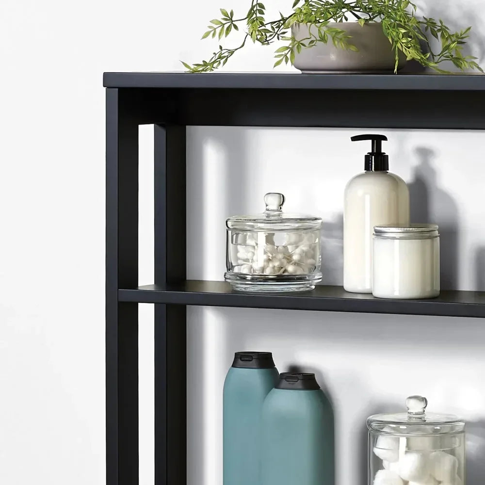 Black Wall Mounted Storage Shelf,