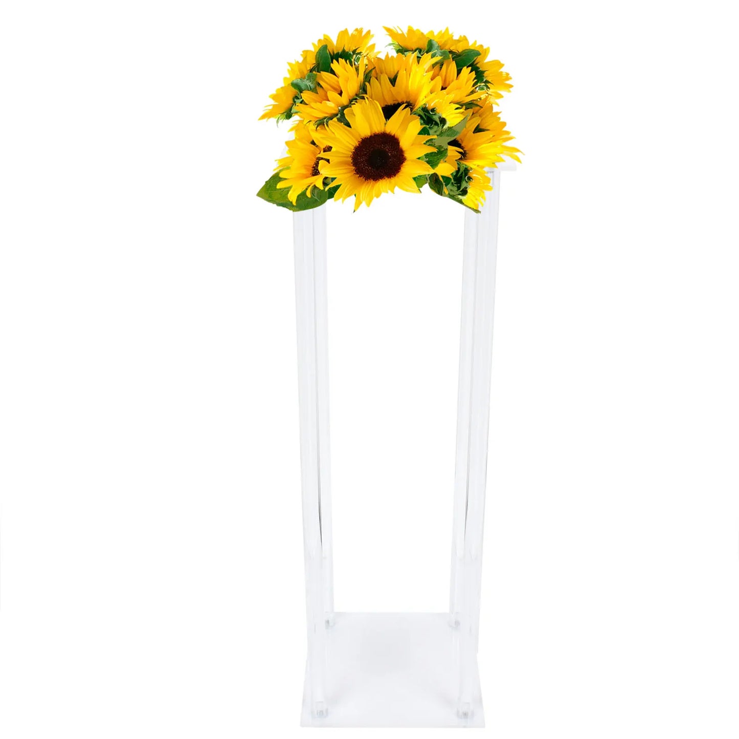 2Pcs 60cm Type Tabletop Flower Stand Clear