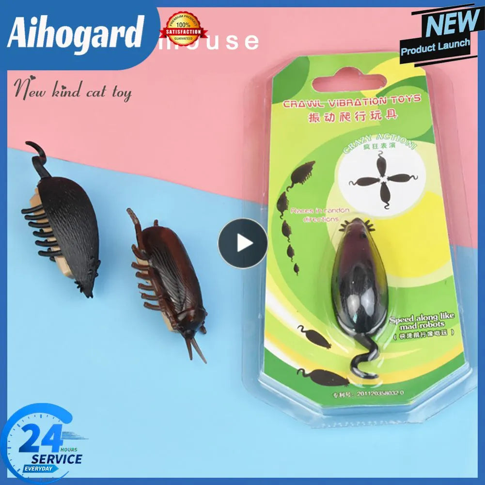 Mini Electric Cockroach Cat Toy Battery-powered