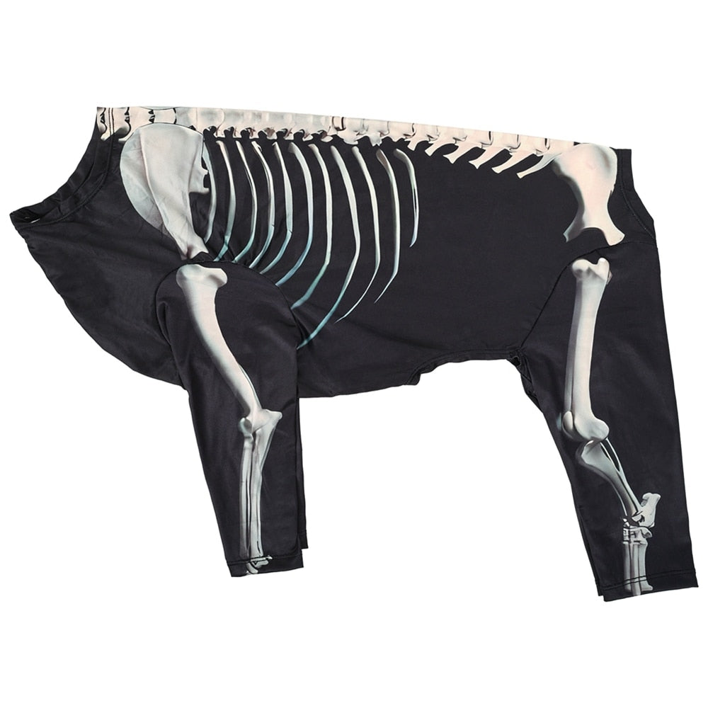 Halloween Dog Clothes Funny Big Dog Skeleton