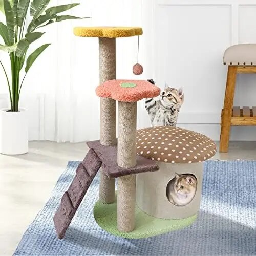 Cat Tree with Sisal Scratching Post