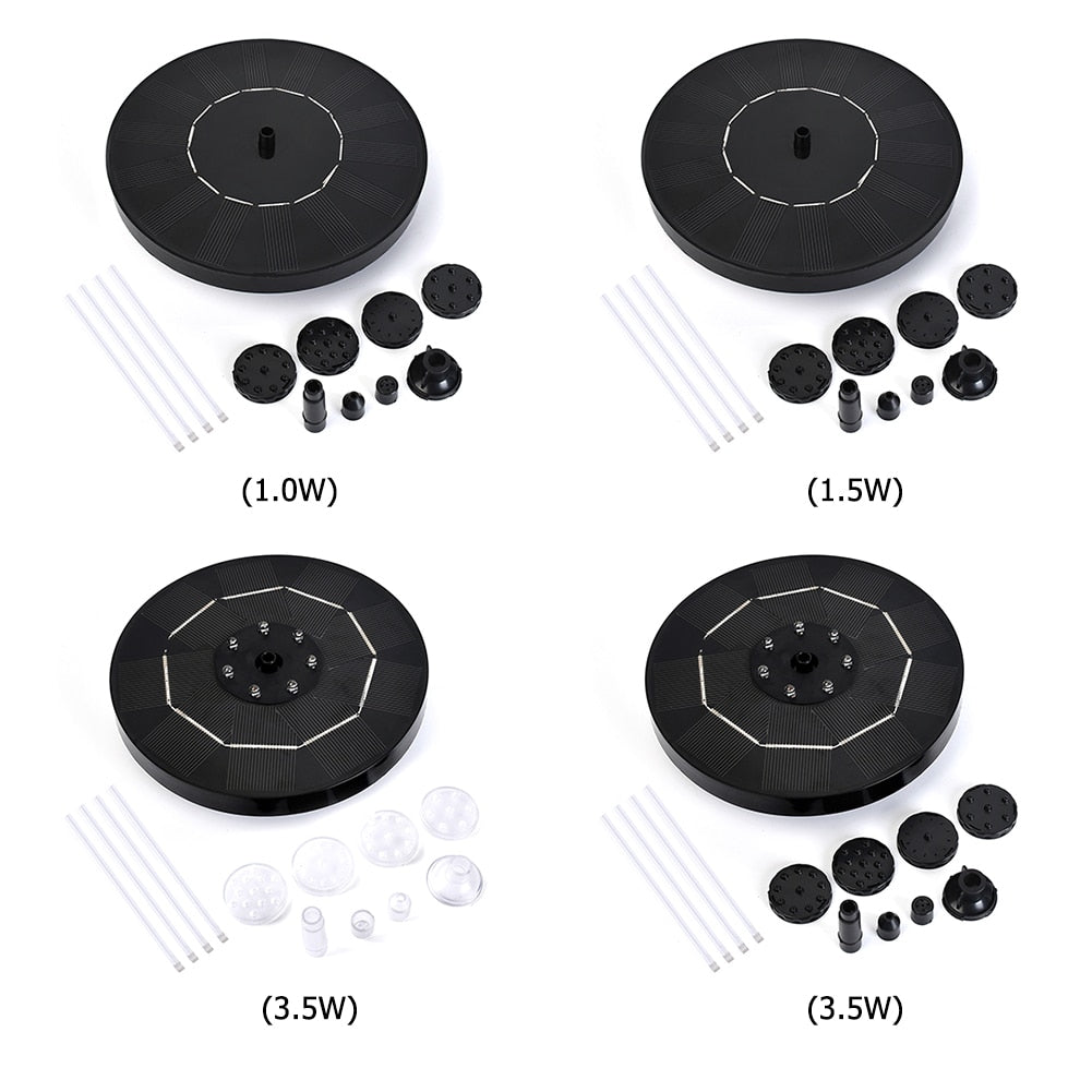 Solar Water Fountain Pool Pond Waterfall