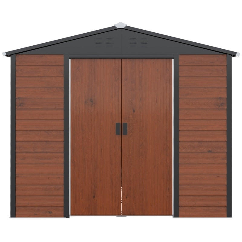 Outdoor Storage Shed, Galvanized Steel Metal