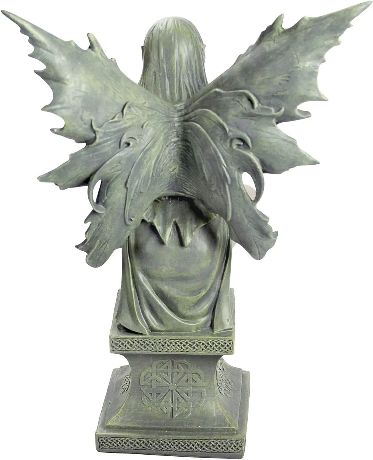 Celtic Fairy's Perilous Perch Outdoor Garden Statue, Large, 19 Inch, Two Tone Stone