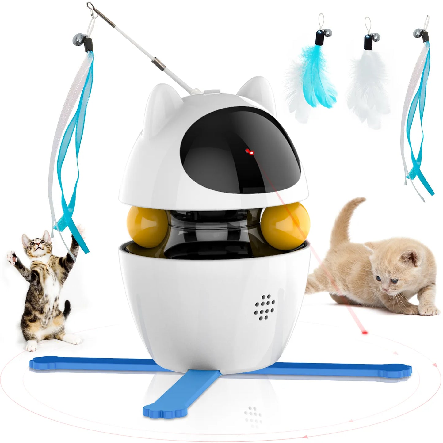 4-in-1 Cat Toys Indoor Electric Interactive Toys