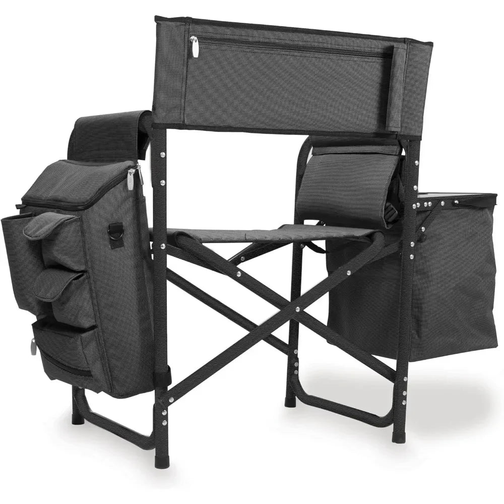 Camping Chair with Side Table and Soft Cooler Beach Chair