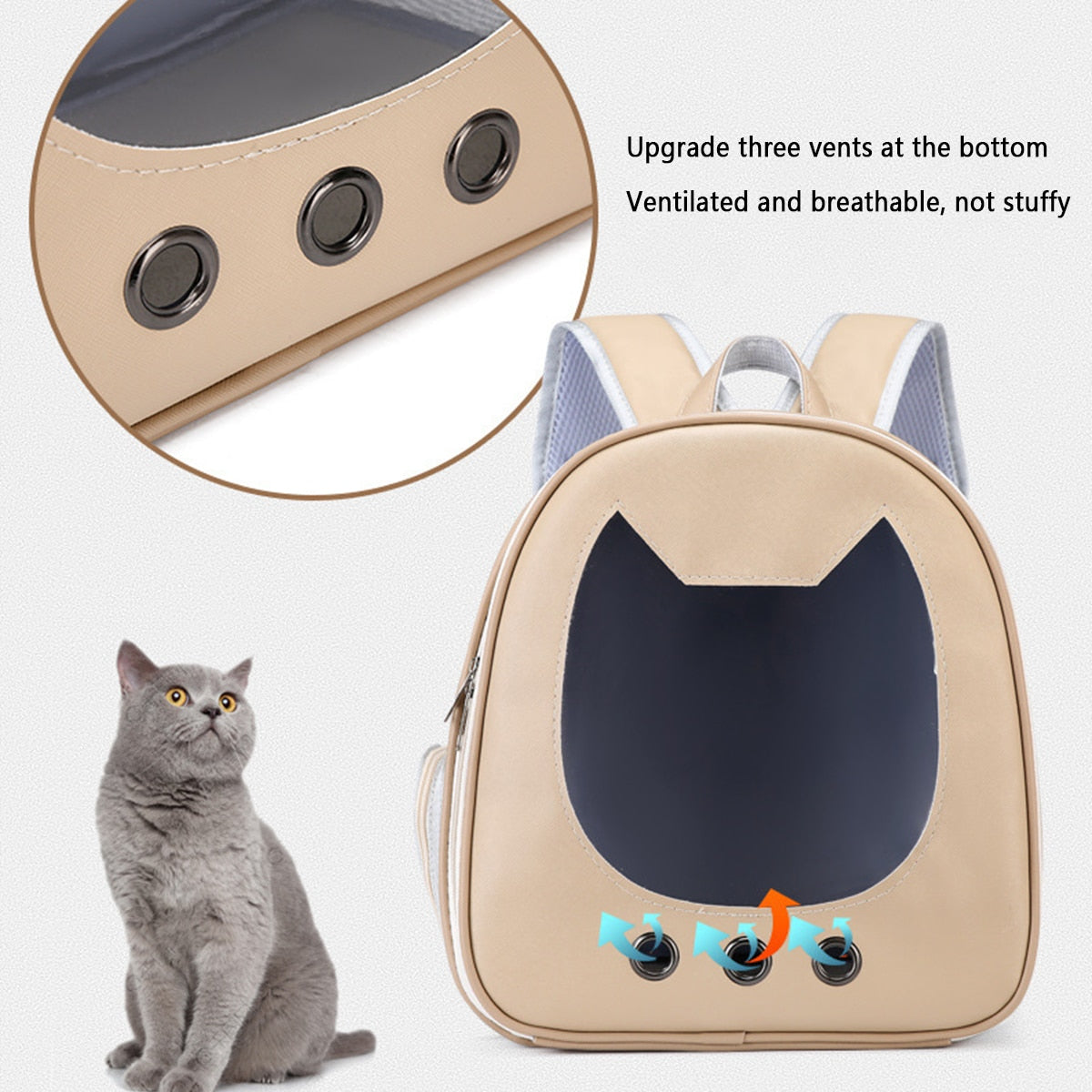 Cat Carrier Bag PU Portable