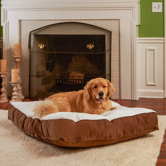 Rectangle Pillow Style Dog Bed Free Delivery Pet Cushion Anti-stress