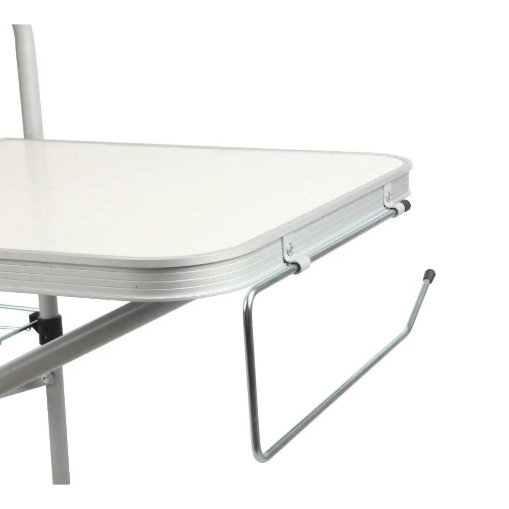 Camp Kitchen Cooking Stand with Three Table Tops Foldable