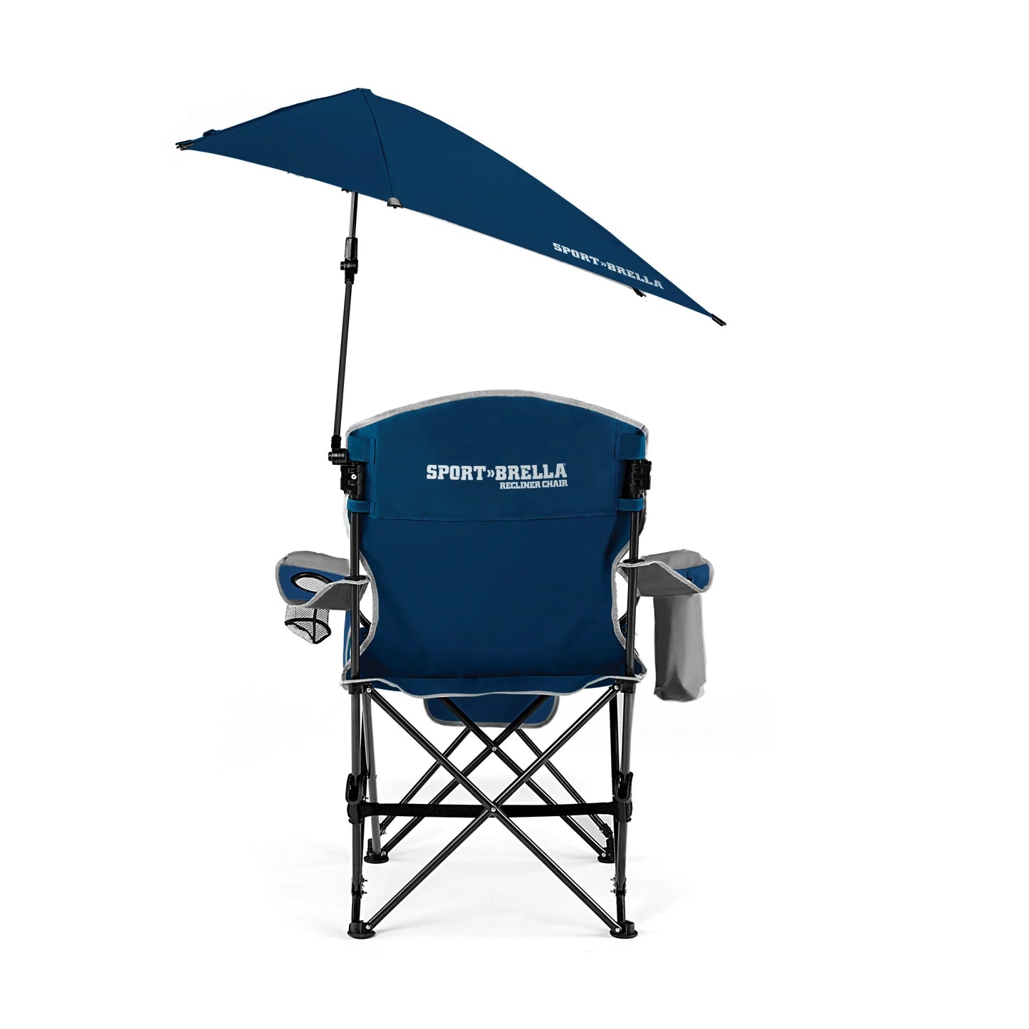 Blue Camping Chair, with Clamp-On Sun Shade  foldable chair