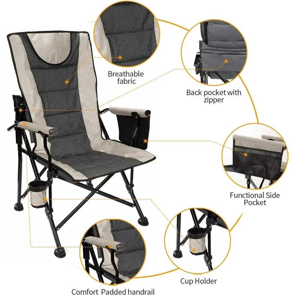 Free Shipping Portable Folding Chairs Adjustable Heavy Duty