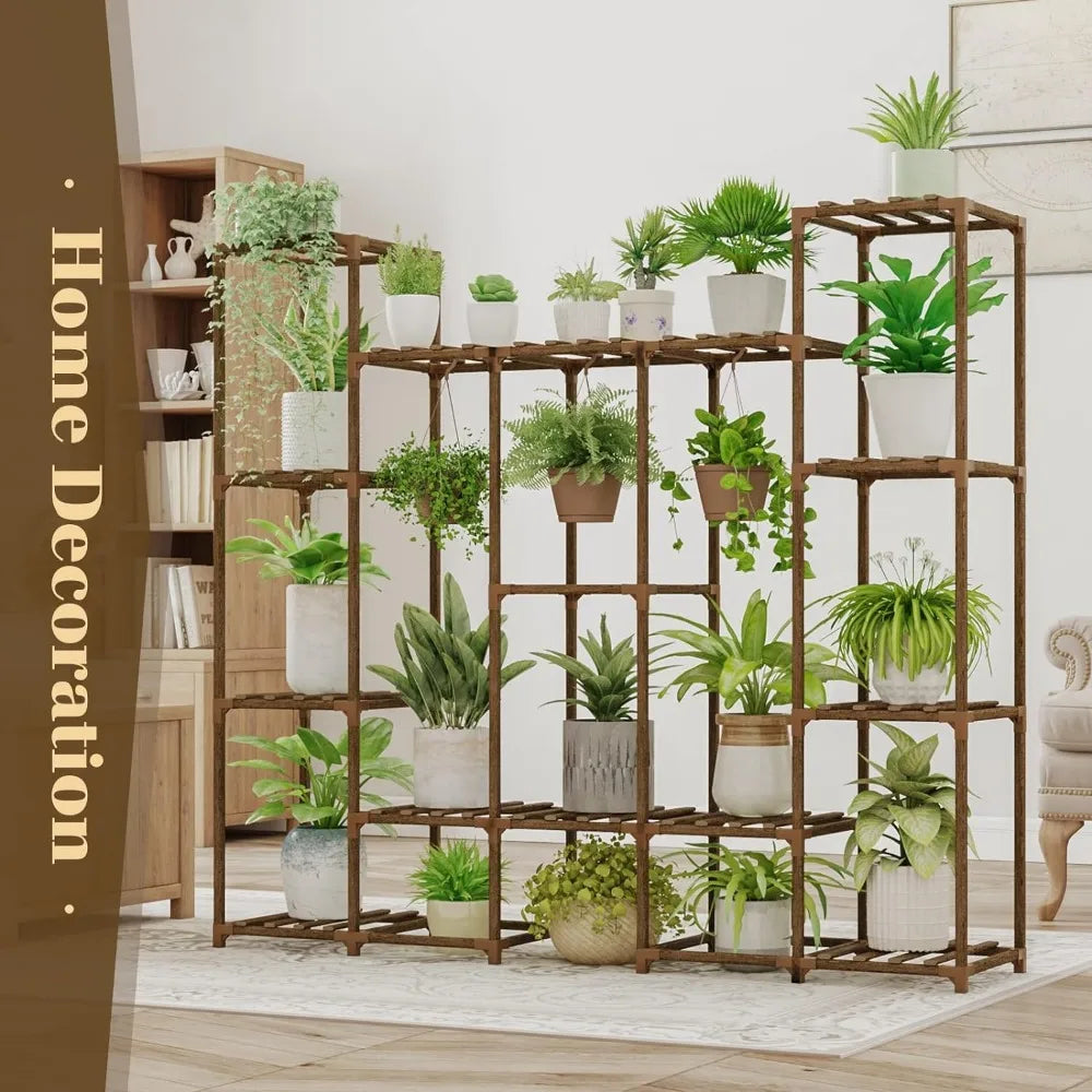 Plant racks, suitable for large indoor and outdoor plant supports and hangers in living rooms and terraces, flower pot racks