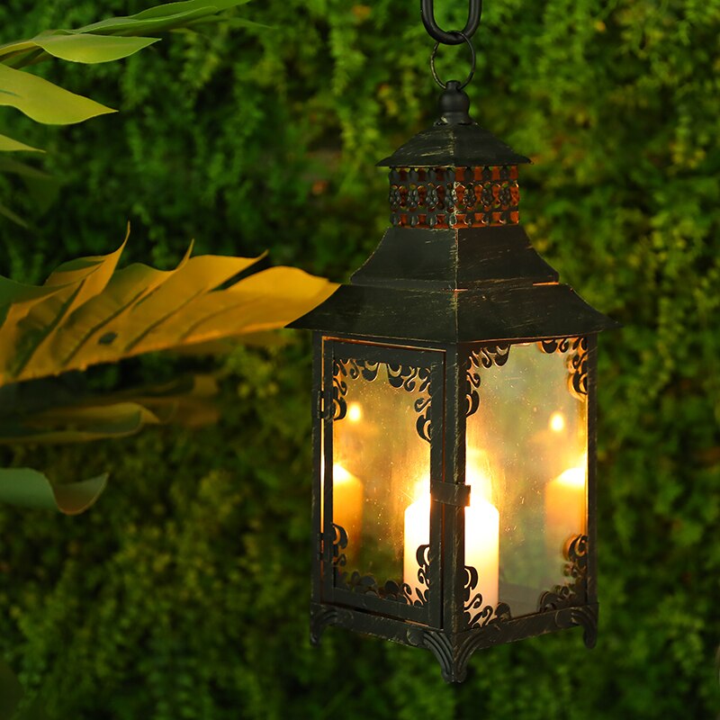 Vintage Metal Candle Holder Hanging Lanterns