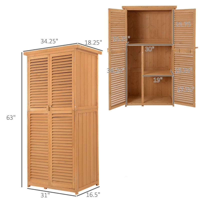 Wooden Garden Storage Shed,