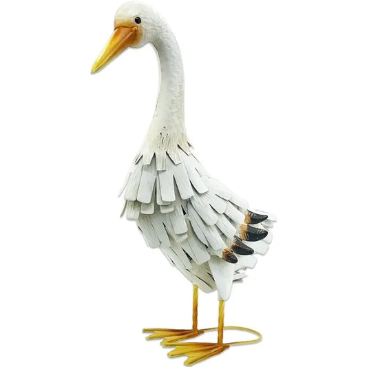 Metal Duck Garden Statue Outdoor