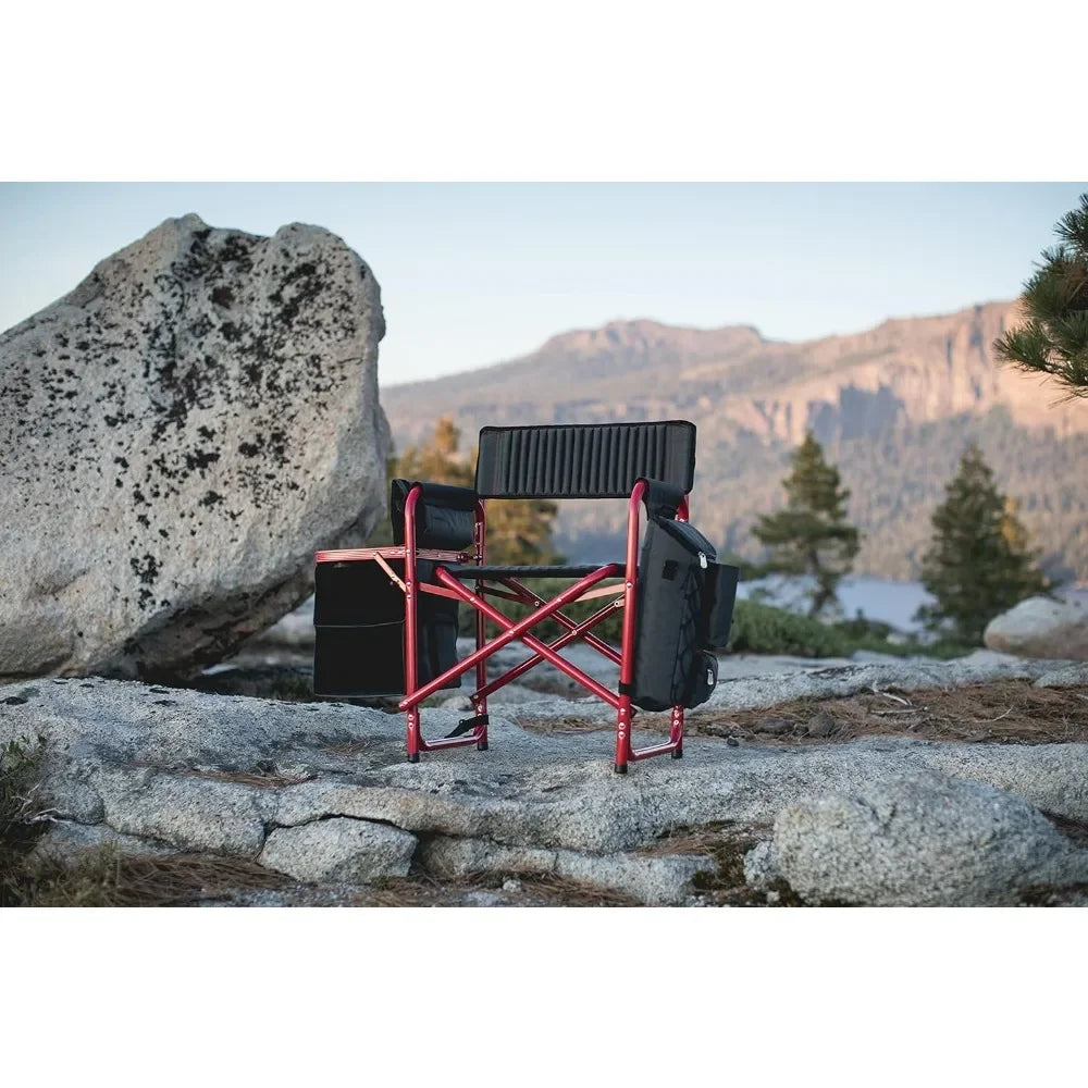 Camping Chair with Side Table and Soft Cooler Beach Chair