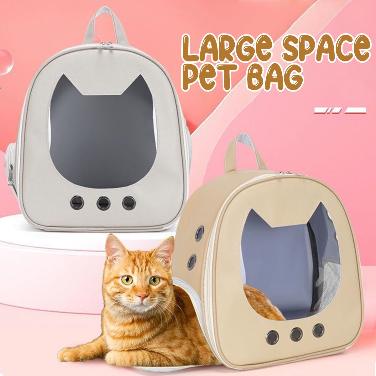 Cat Carrier Bag PU Portable