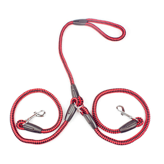 Strong Nylon  Double Dog Leash