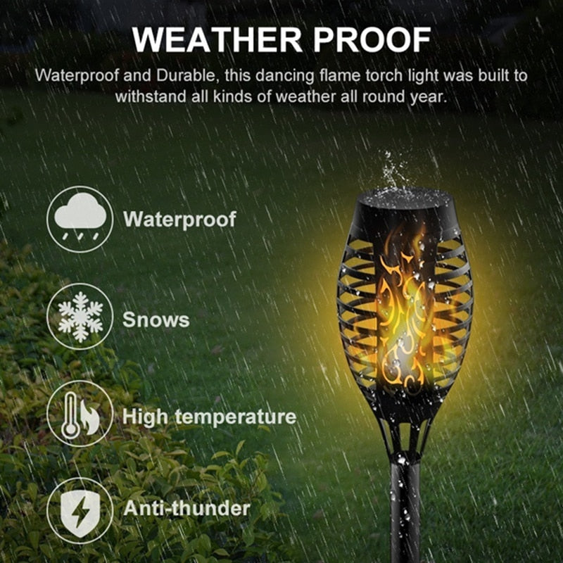 Solar Flame Torch Light