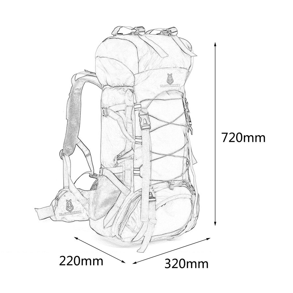 60L Large Capacity Outdoor Sports Mountaineering Backpack Internal Frame Waterproof Shoulder Bags Hot - yourcasuallifestore