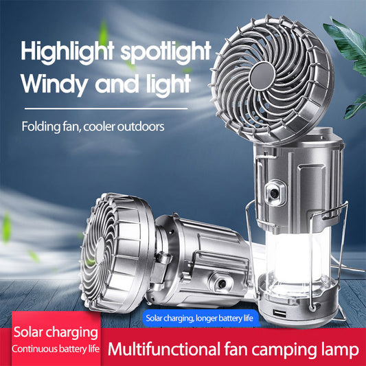 Solar Electric Fan Light