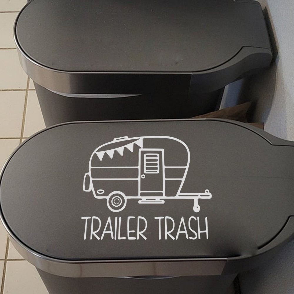 Camper Rv Trailer Trash Can Decal Sticker - yourcasuallifestore