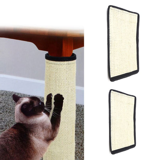 Pet Cat Kitten Claw Scratching Play Mat Hanging Bed Sisal Hemp Pad Board Rug For Furniture Protection - yourcasuallifestore