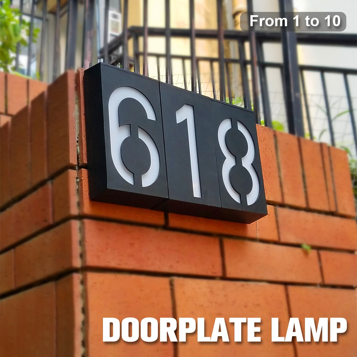 Solar House Number Lamp Solar LED Light