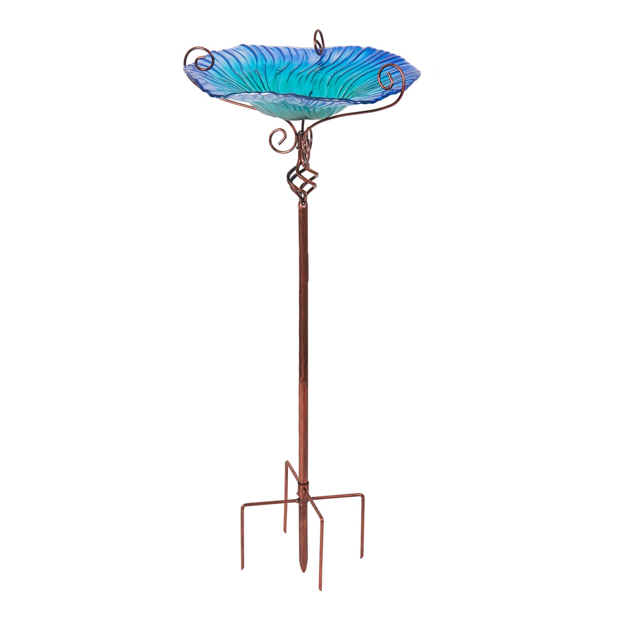 Height Flower Glass Bird Bath