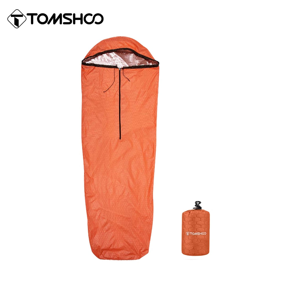 Emergency Sleeping Bag Lightweight Waterproof Thermal Sleeping Bag Survival Gear for Outdoor Hiking - yourcasuallifestore