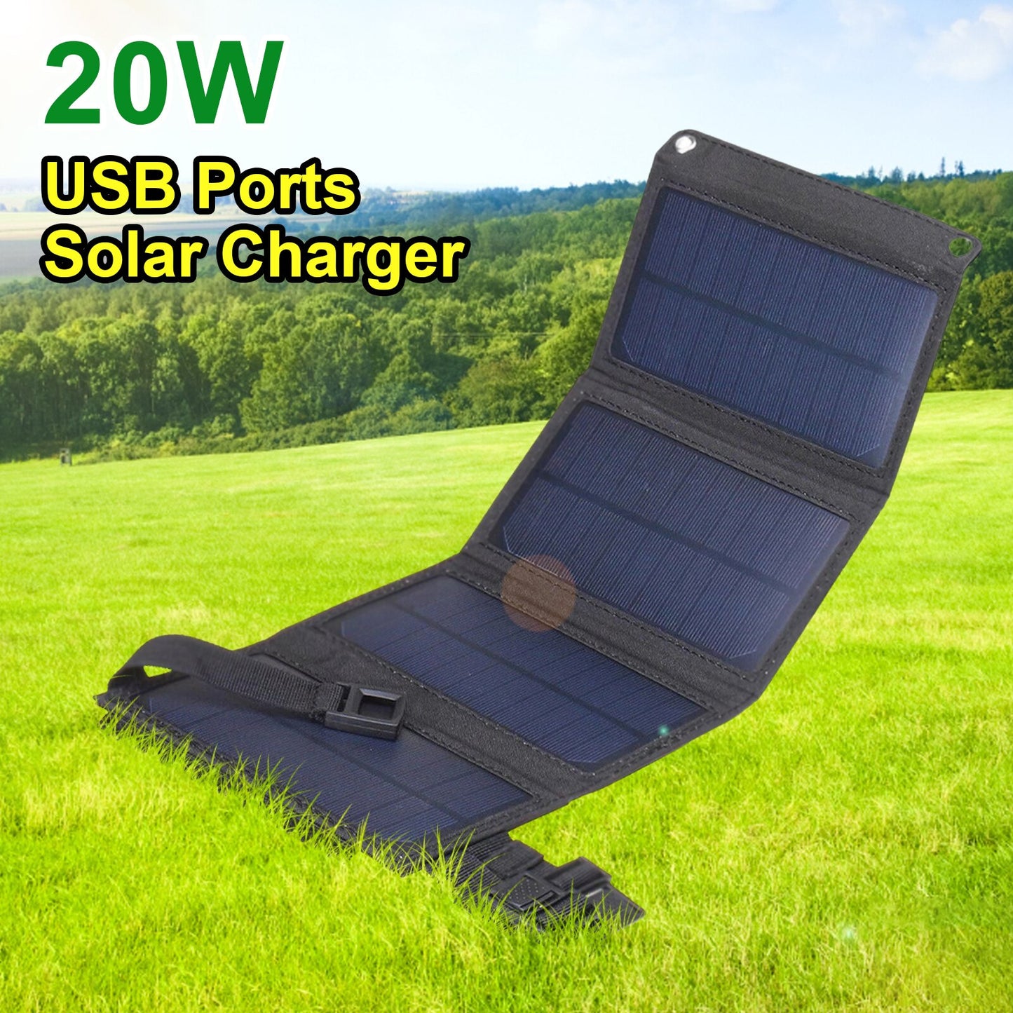 20w USB Solar Power Charger 20w Solar Charger Panel For Phone Cellphone Usb 5V Travel Solar Panel - yourcasuallifestore