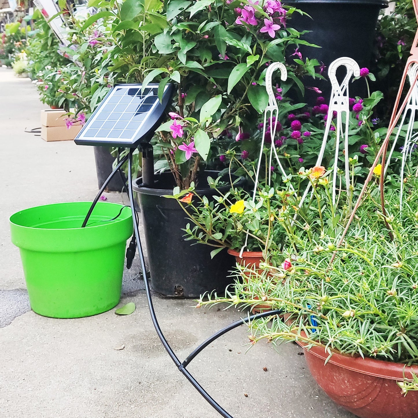 Solar Panel Powered Water Fountain Pool Pond Garden  Sprinkler