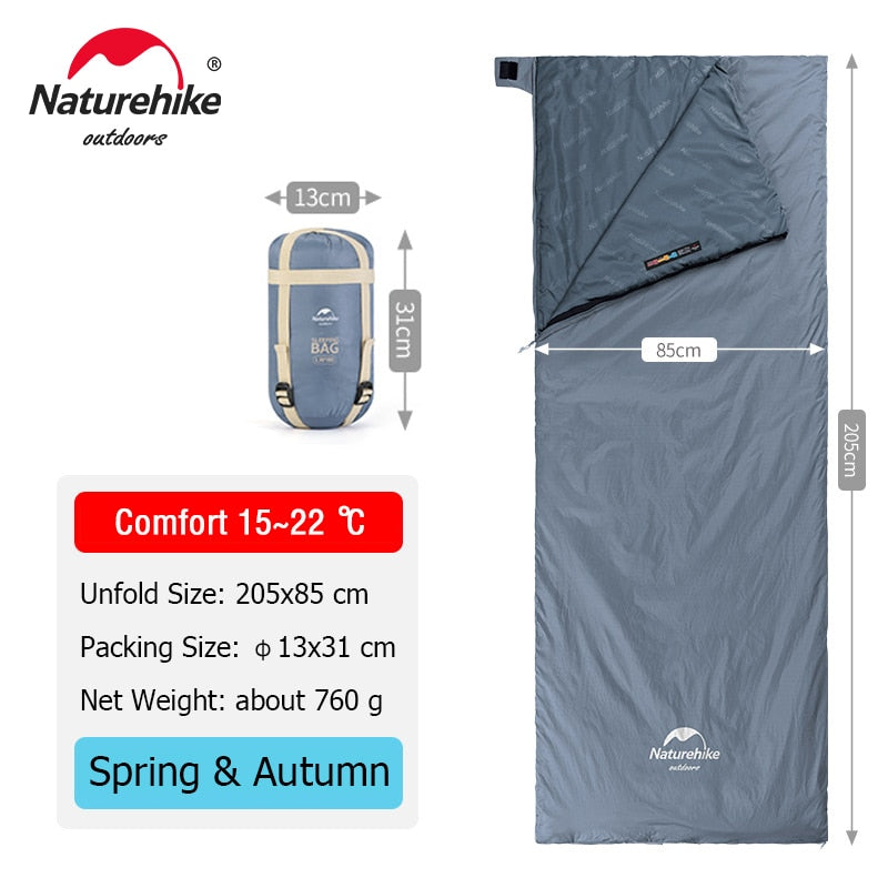 Naturehike lw180 Sleeping Bag Ultralight Cotton  Spring Summer - yourcasuallifestore