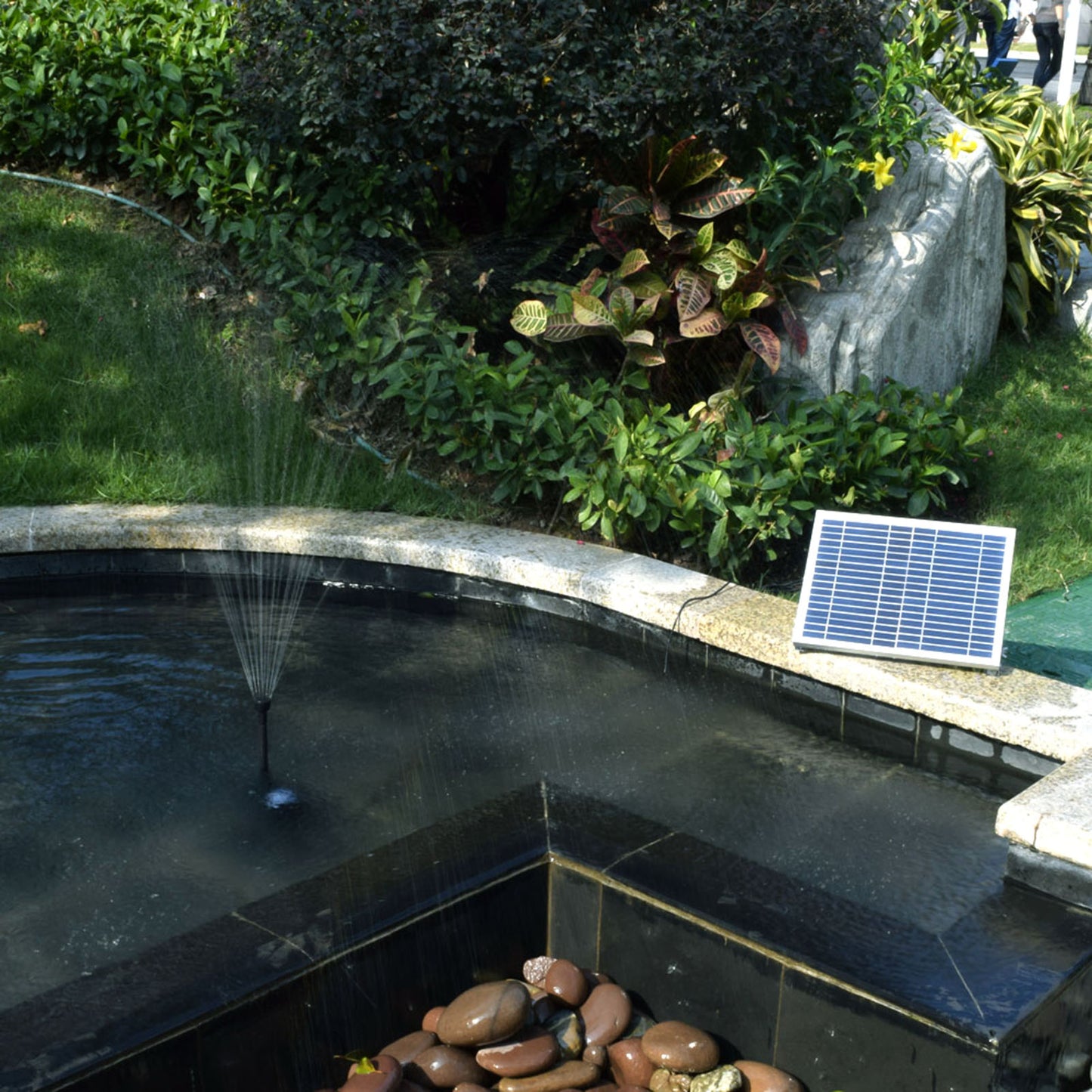 Solar Power Panel Water Pump Garden  Pond  Pool