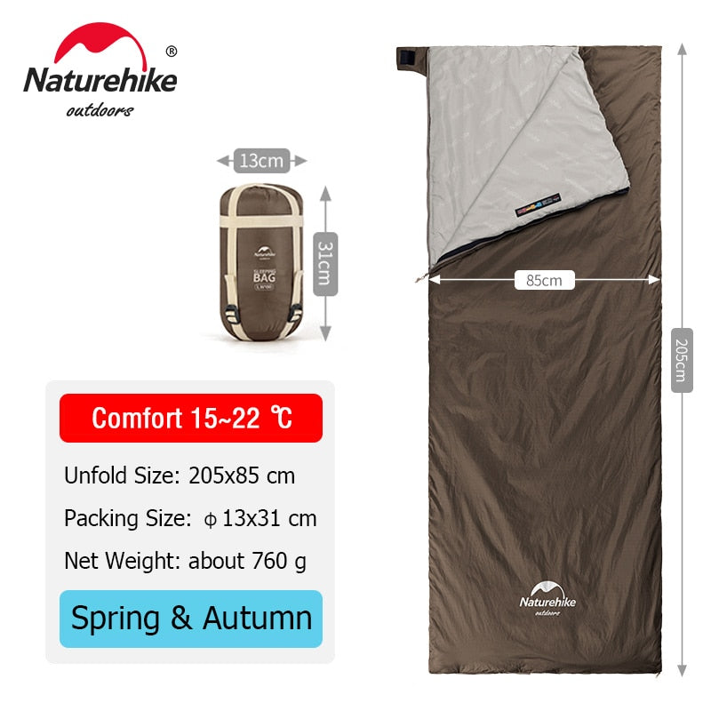 Naturehike lw180 Sleeping Bag Ultralight Cotton  Spring Summer - yourcasuallifestore