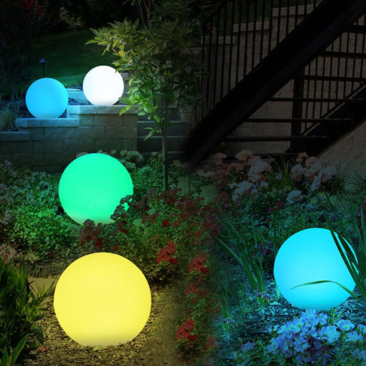 LED Garden Light With Remote Control 16 Color Ball Light Outdoor Garden Light Night Lamp Home Party Decor Lawn Garden Decor - yourcasuallifestore