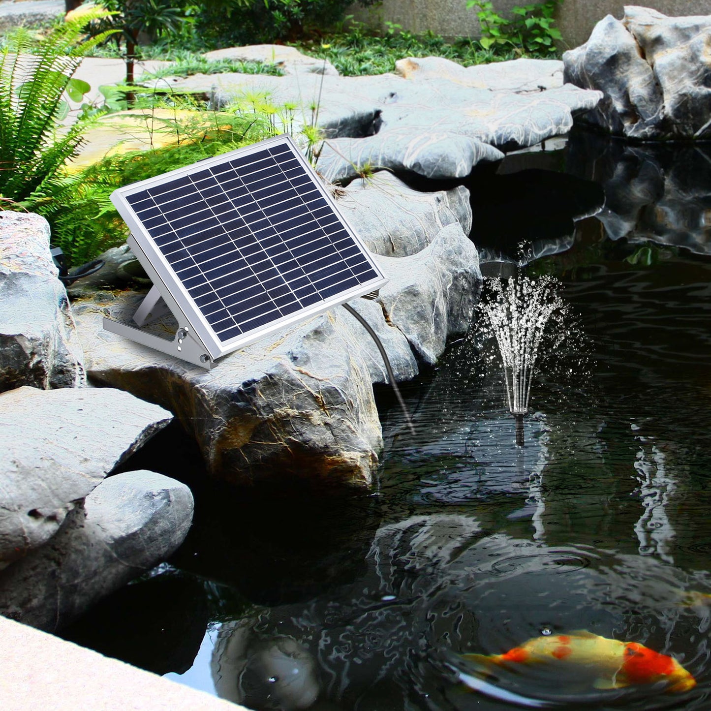 Solar Power Panel Water Pump Garden  Pond  Pool