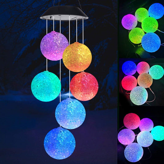 Round Ball Solar Wind Chime