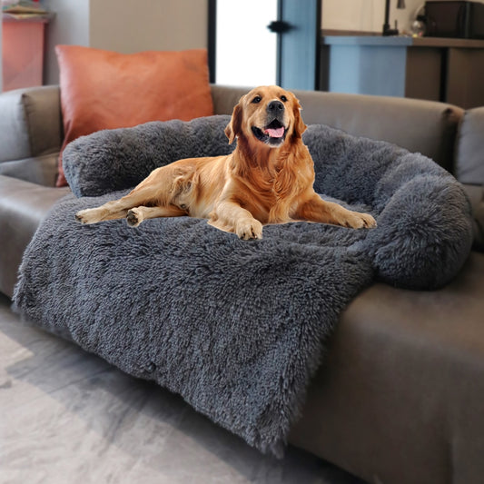 Removable Plush Pet Dog Bed Sofa for Large Dogs House Mat Kennel Winter Warm Cat Bed Pad Washable Dog Cushion Blanket Sofa Cover - yourcasuallifestore