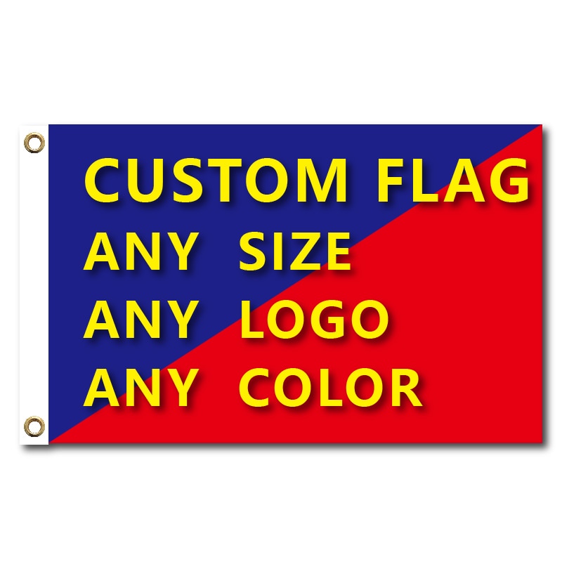 Graphic Custom Printed Flag Polyester Shaft Cover Brass Grommets Free Design - yourcasuallifestore