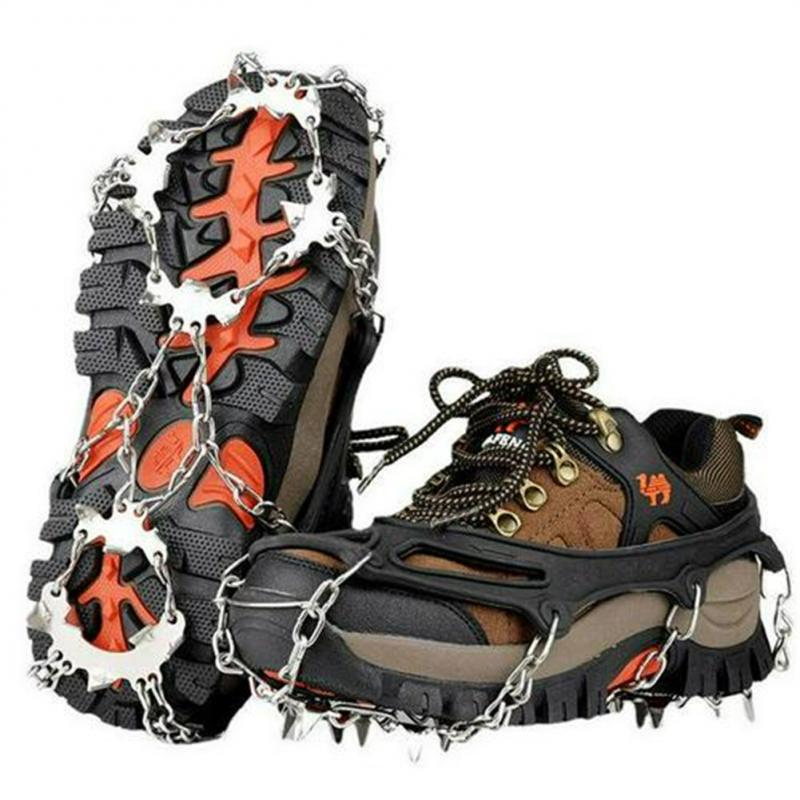 10 Teeth Crampon Mountaineering Snow Antiskid Crampon Shoe Cover Ice Grasping Skiing Claw Hiking Climbing Protection Gear - yourcasuallifestore