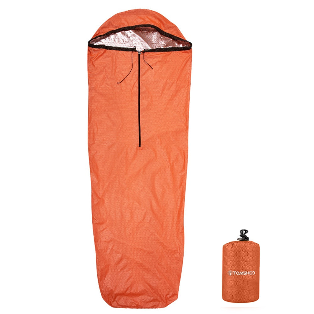 Emergency Sleeping Bag Lightweight Waterproof Thermal Sleeping Bag Survival Gear for Outdoor Hiking - yourcasuallifestore