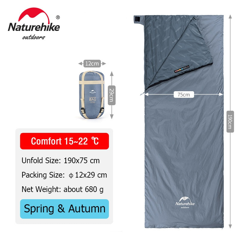 Naturehike lw180 Sleeping Bag Ultralight Cotton  Spring Summer - yourcasuallifestore