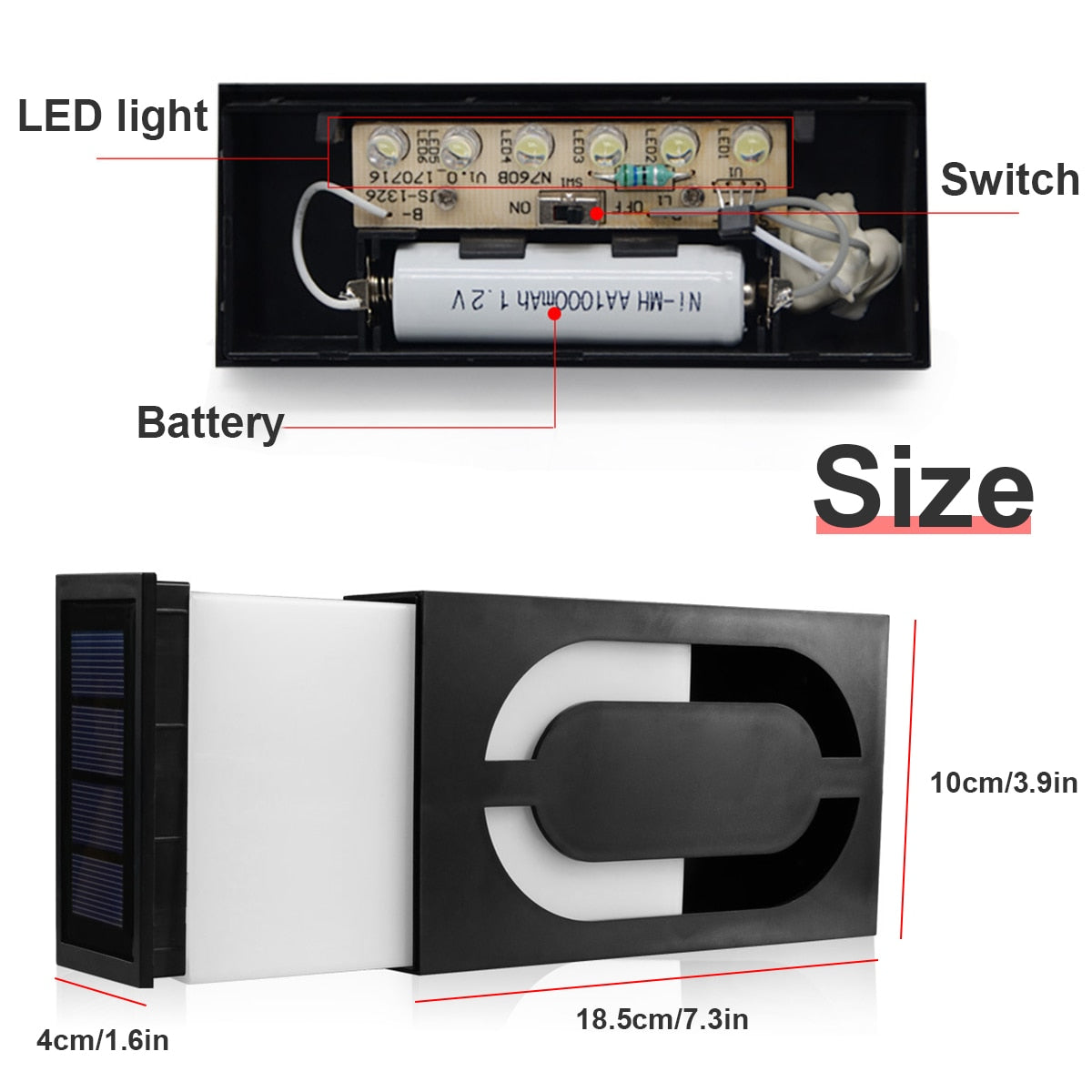 Solar House Number Lamp Solar LED Light