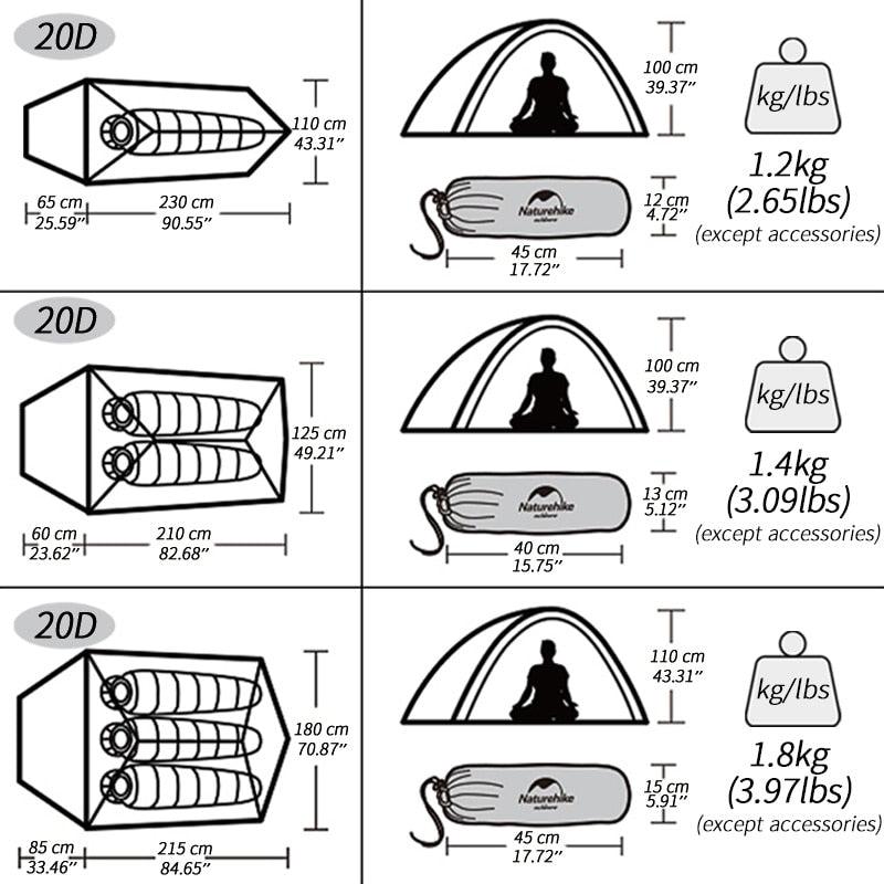 ultra lite tent1 2 3 People