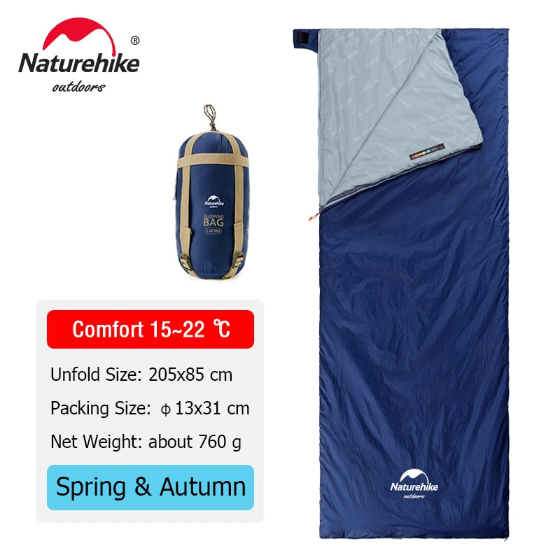 Naturehike lw180 Sleeping Bag Ultralight Cotton  Spring Summer - yourcasuallifestore